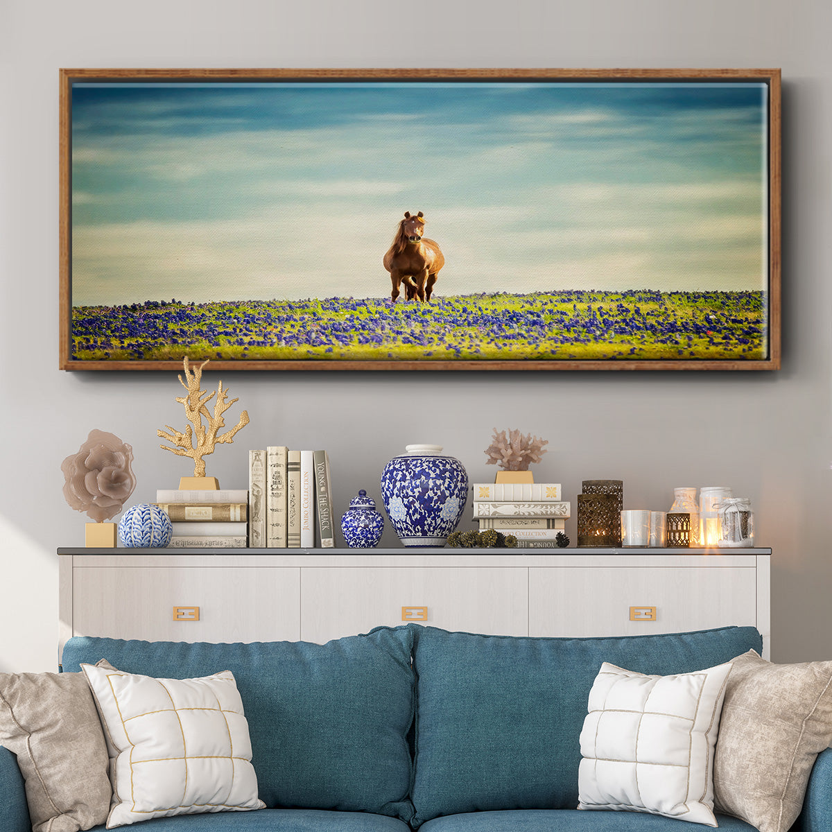 Sunlit Midwest II - Floater Framed Canvas Print