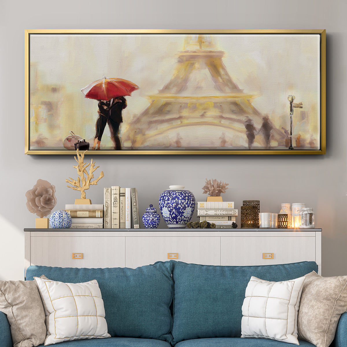 Paris Moment - Floater Framed Canvas Print