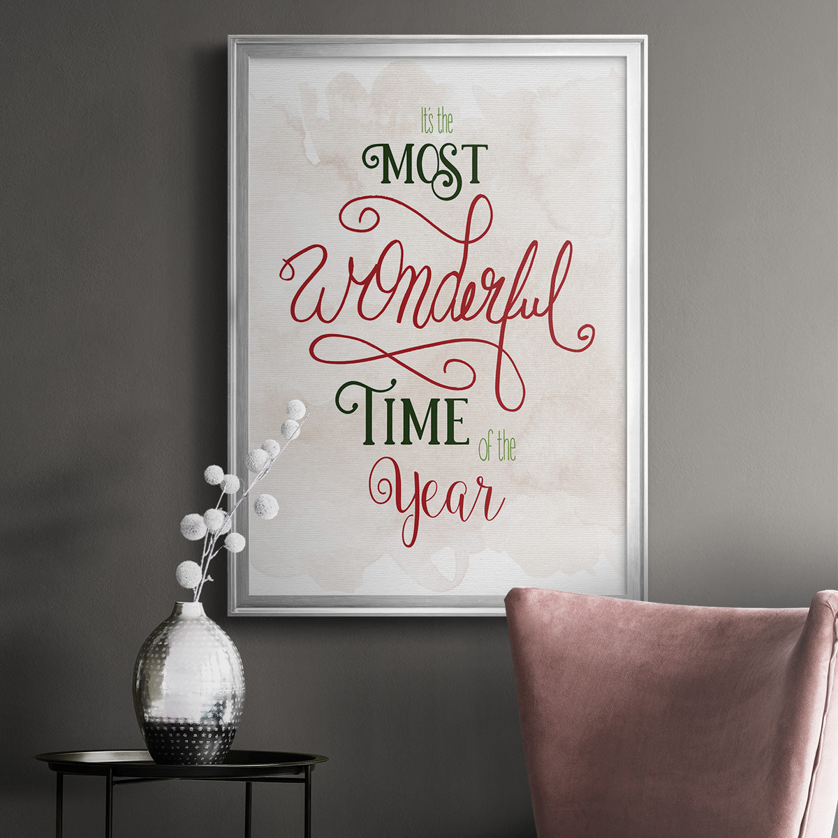 Wonderful Time of the Year - Modern Framed Canvas Print