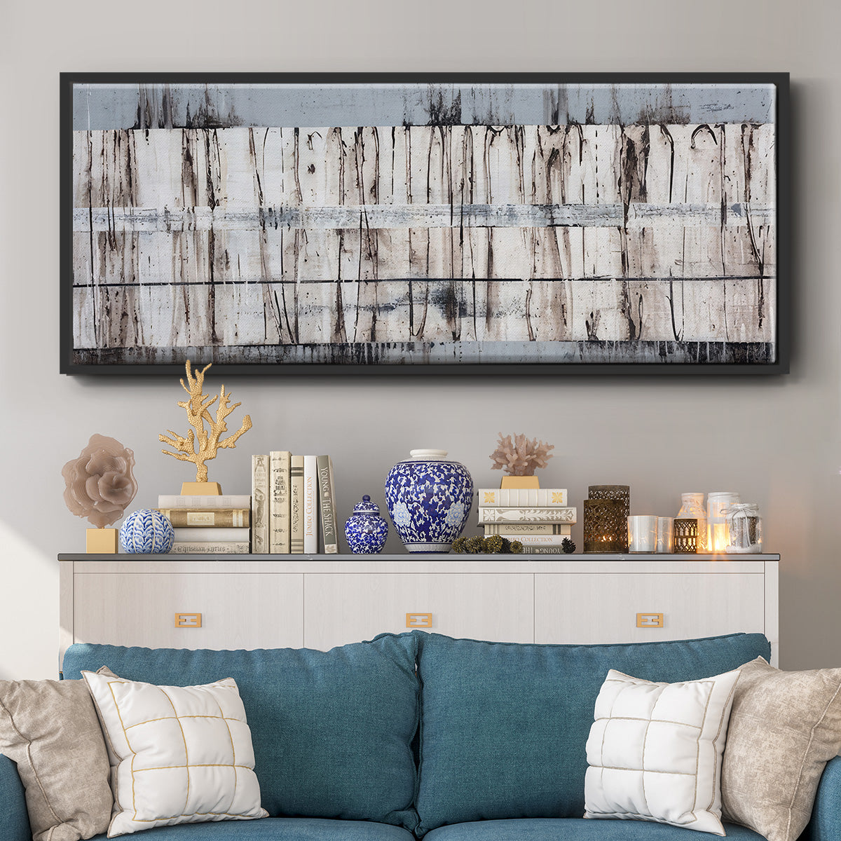 Granite - Floater Framed Canvas Print