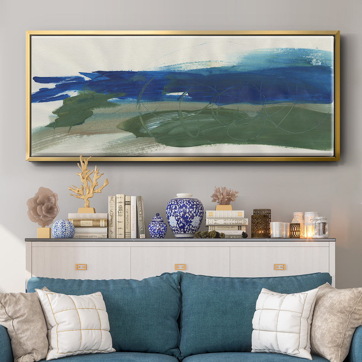 Mirages III - Floater Framed Canvas Print