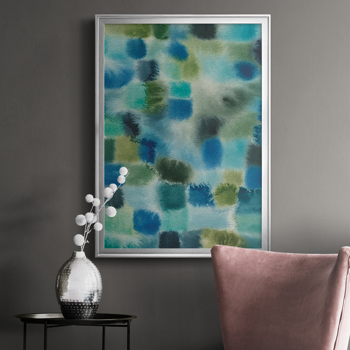 Earthy Plexus I - Modern Framed Canvas Print