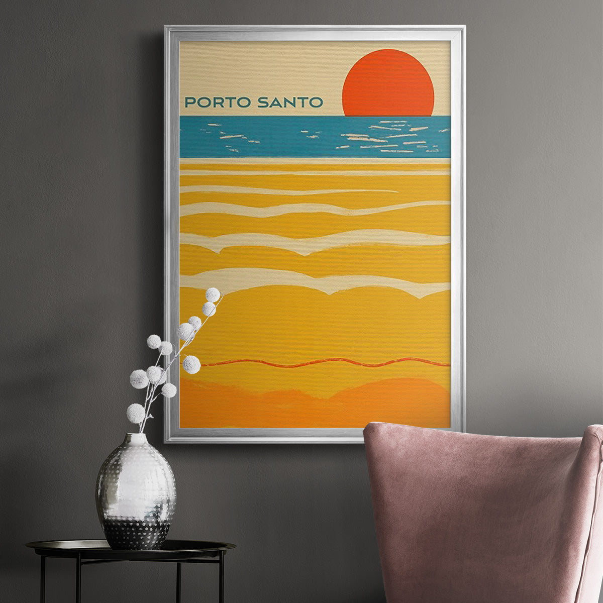 Summer Abroad I - Modern Framed Canvas Print