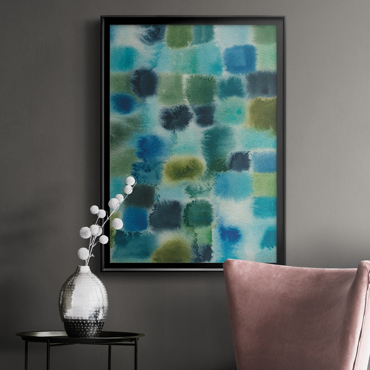 Earthy Plexus II - Modern Framed Canvas Print