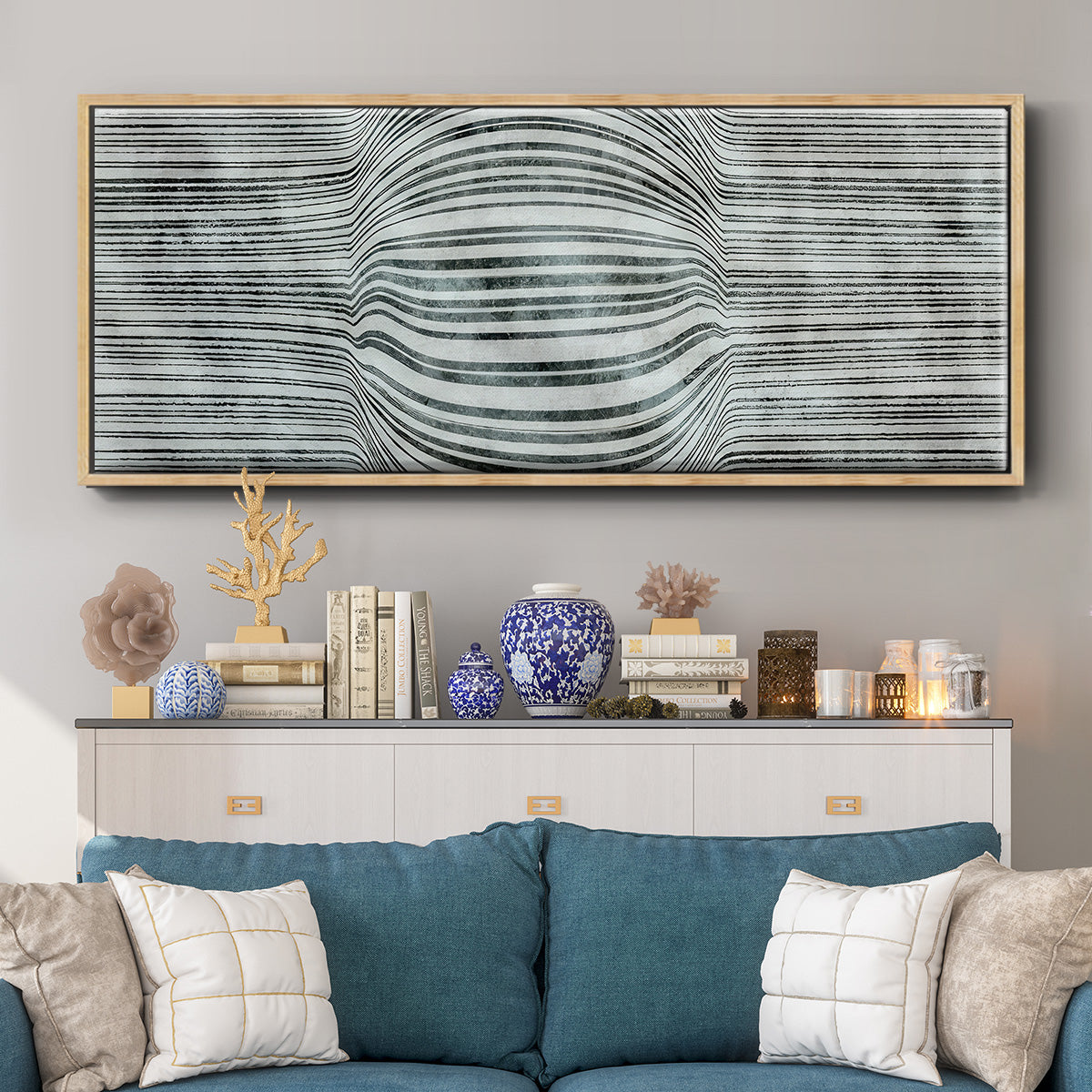 Forme Voluptueuse - Floater Framed Canvas Print