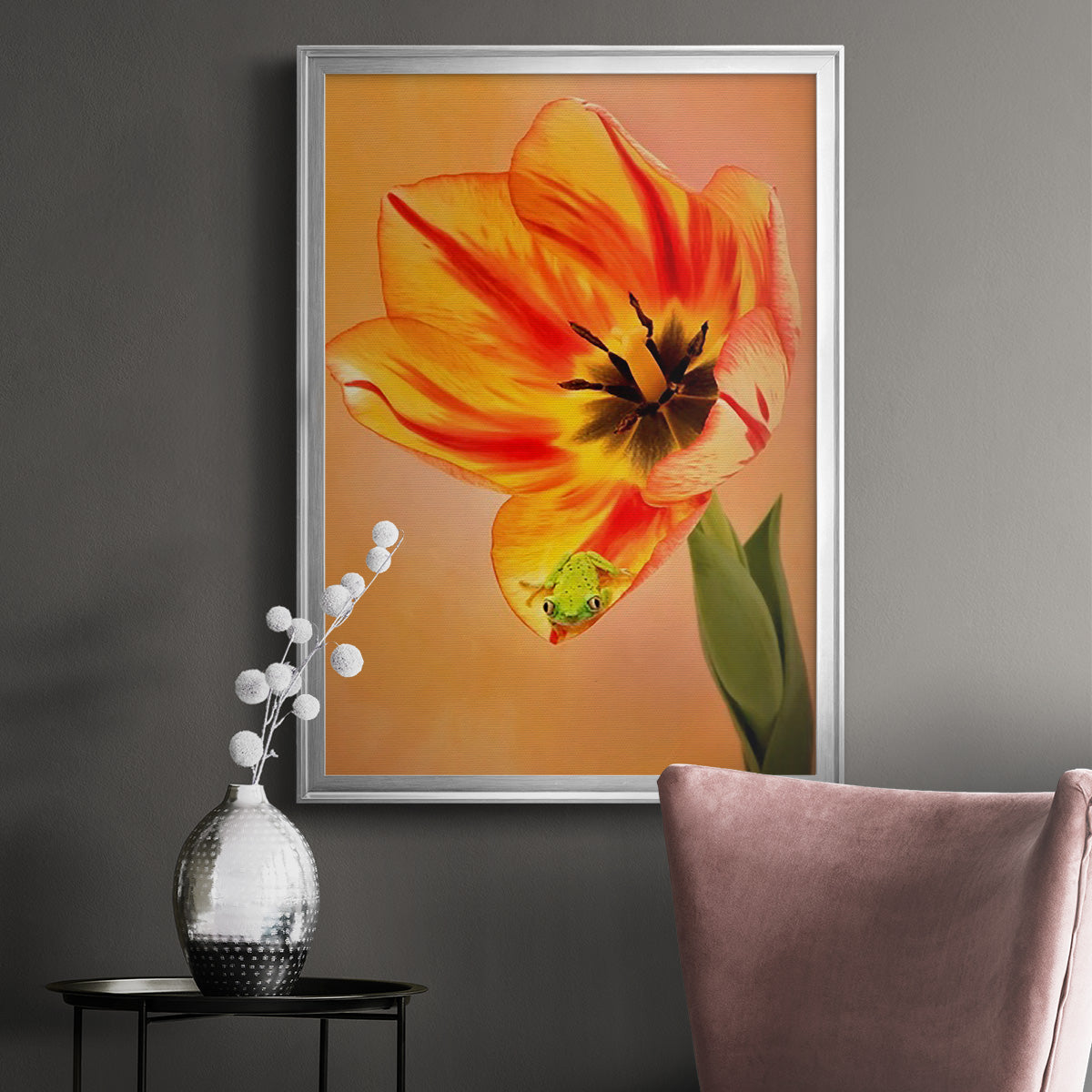 Hanging On VI - Modern Framed Canvas Print