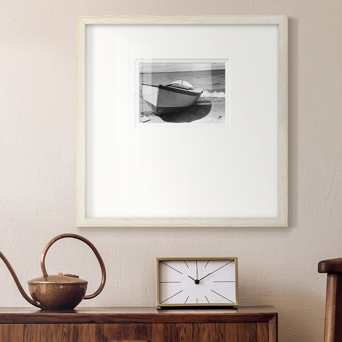 Vintage Rowboat II Premium Framed Print Double Matboard