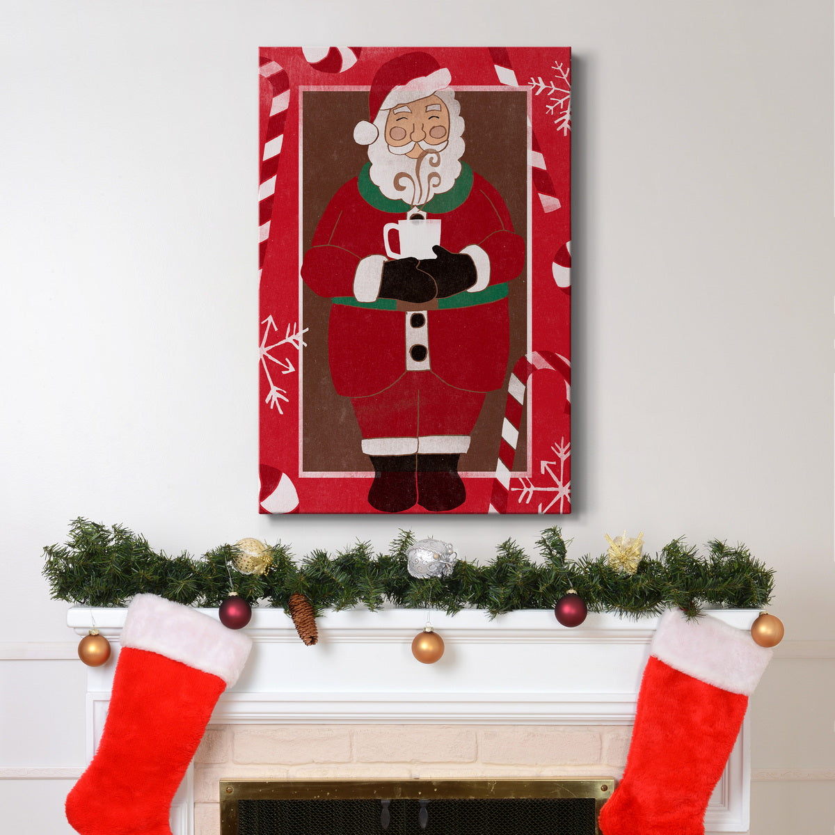 Cozy Cocoa Christmas Collection B Premium Gallery Wrapped Canvas - Ready to Hang