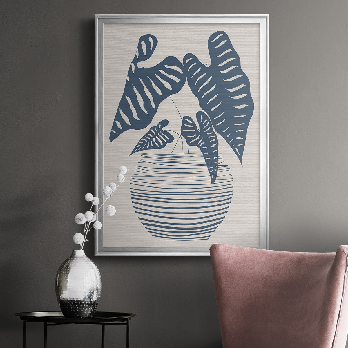 Wired in Monochrome I - Modern Framed Canvas Print