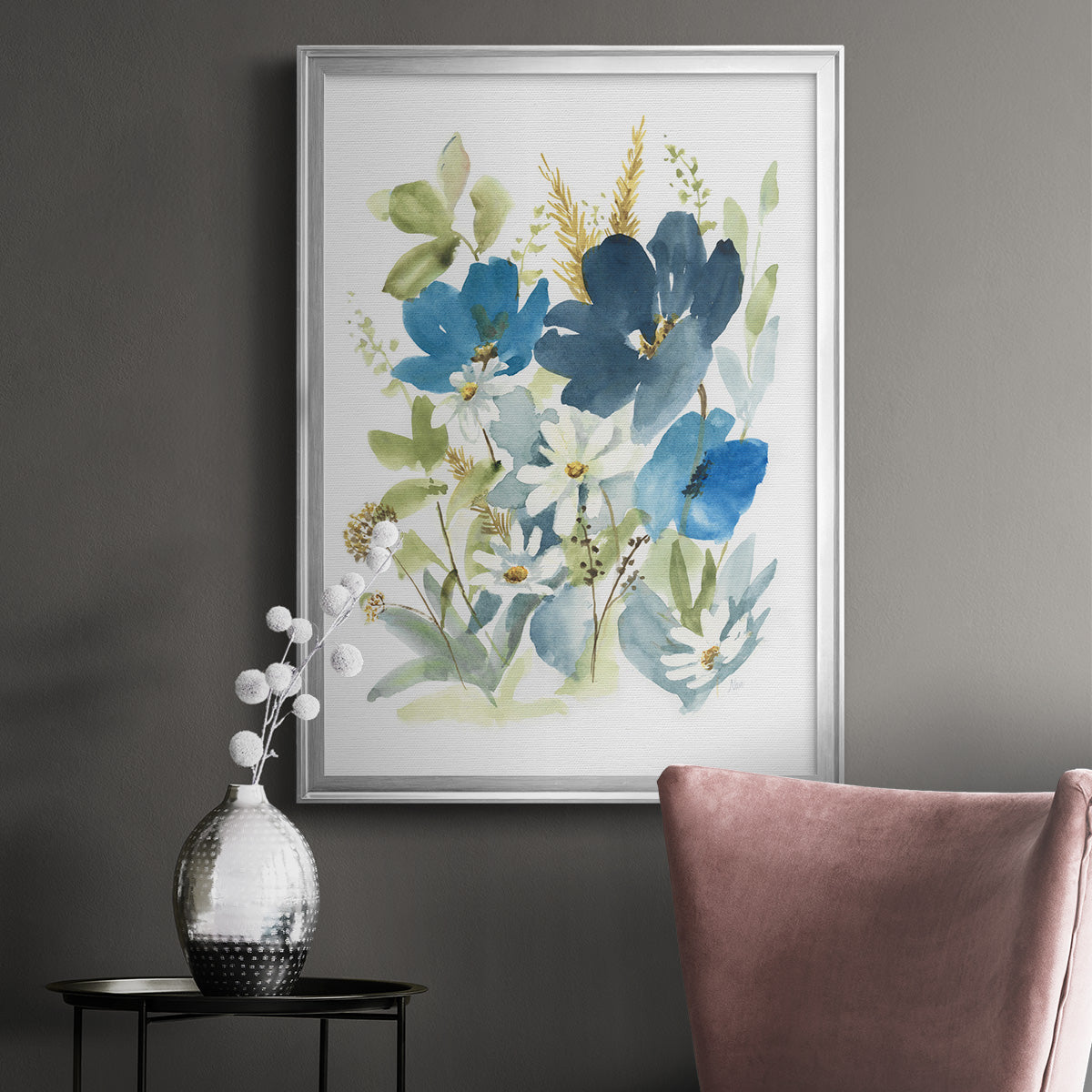 Wild Medley II - Modern Framed Canvas Print