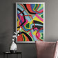 Bold Shape Shift II - Modern Framed Canvas Print