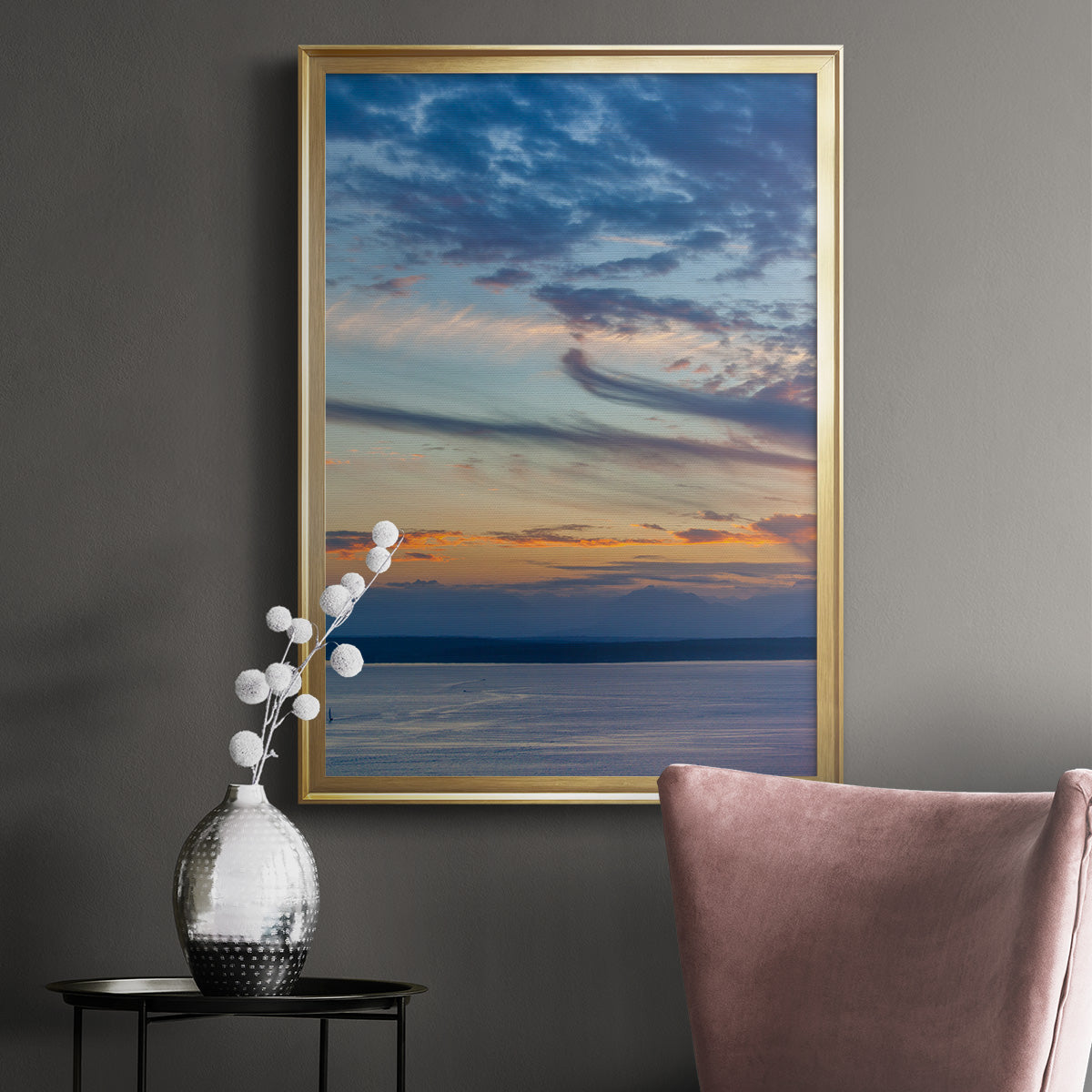 Cloud Variations - Modern Framed Canvas Print