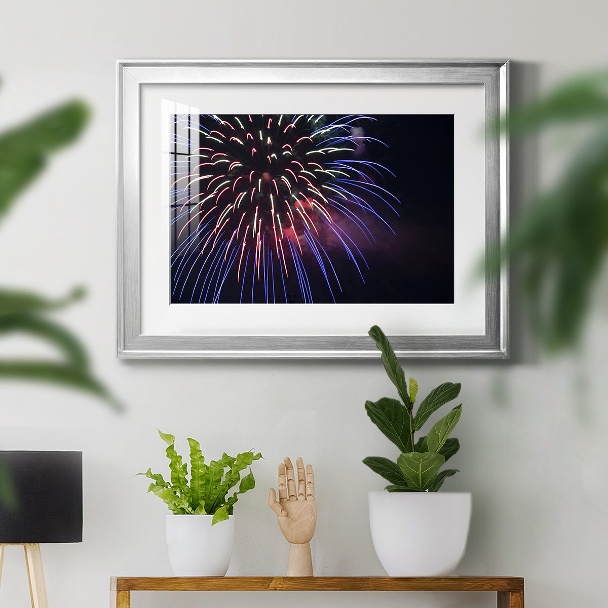 Sky Flower - Modern Framed Art Print