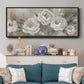 Cottage Roses - Floater Framed Canvas Print