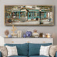 Rue due Jardin - Floater Framed Canvas Print