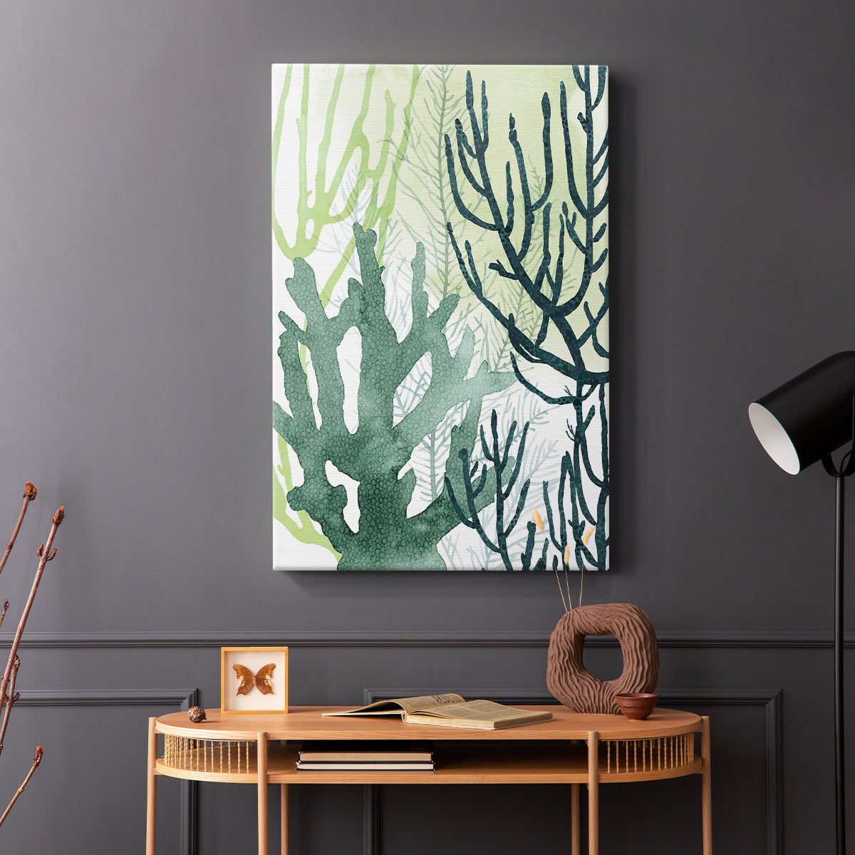 Textured Coral I - Canvas Art Print