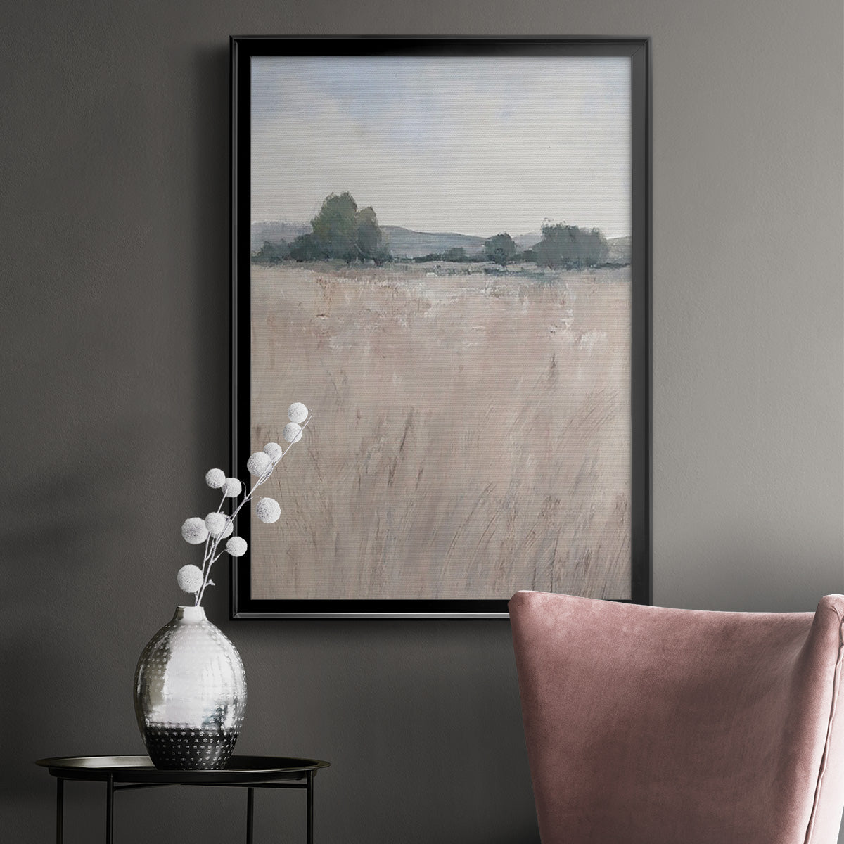 Place & Time II - Modern Framed Canvas Print