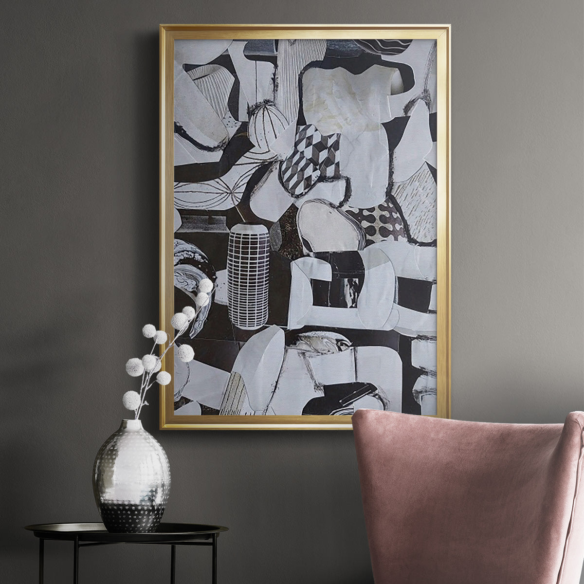 Beverlywood City Forms - Modern Framed Canvas Print