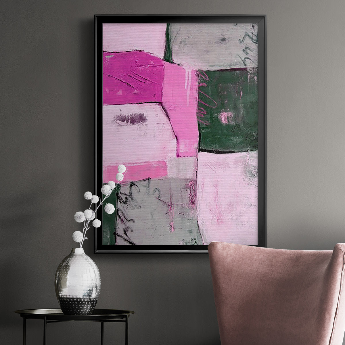 Party Mixer II - Modern Framed Canvas Print
