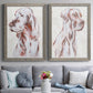 Sitting Dog III - Premium Framed Canvas 2 Piece Set - Ready to Hang