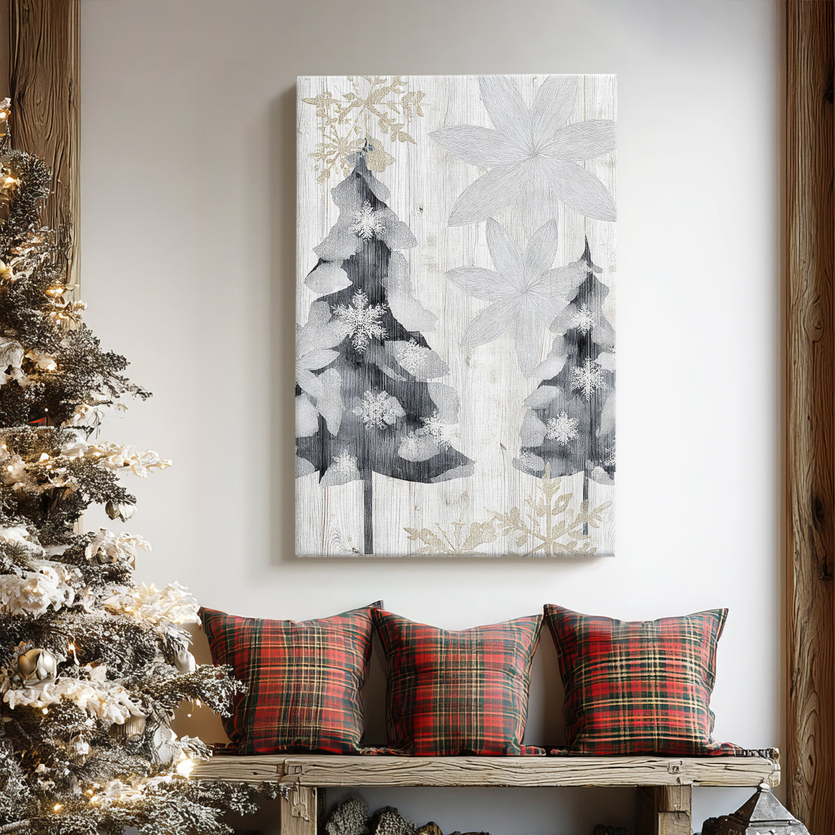 Frostlit Hearth Blessing - Canvas Art Print
