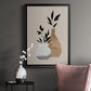 Simple Bud Vases I - Modern Framed Canvas Print
