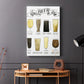 Beer Info Graphic - Canvas Art Print