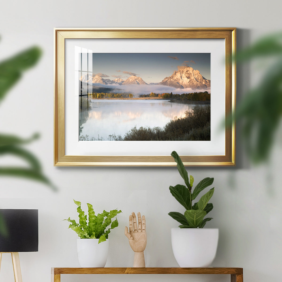 Snake River Fog - Modern Framed Art Print
