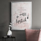 Outfit and Lipstick - Modern Framed Canvas Print