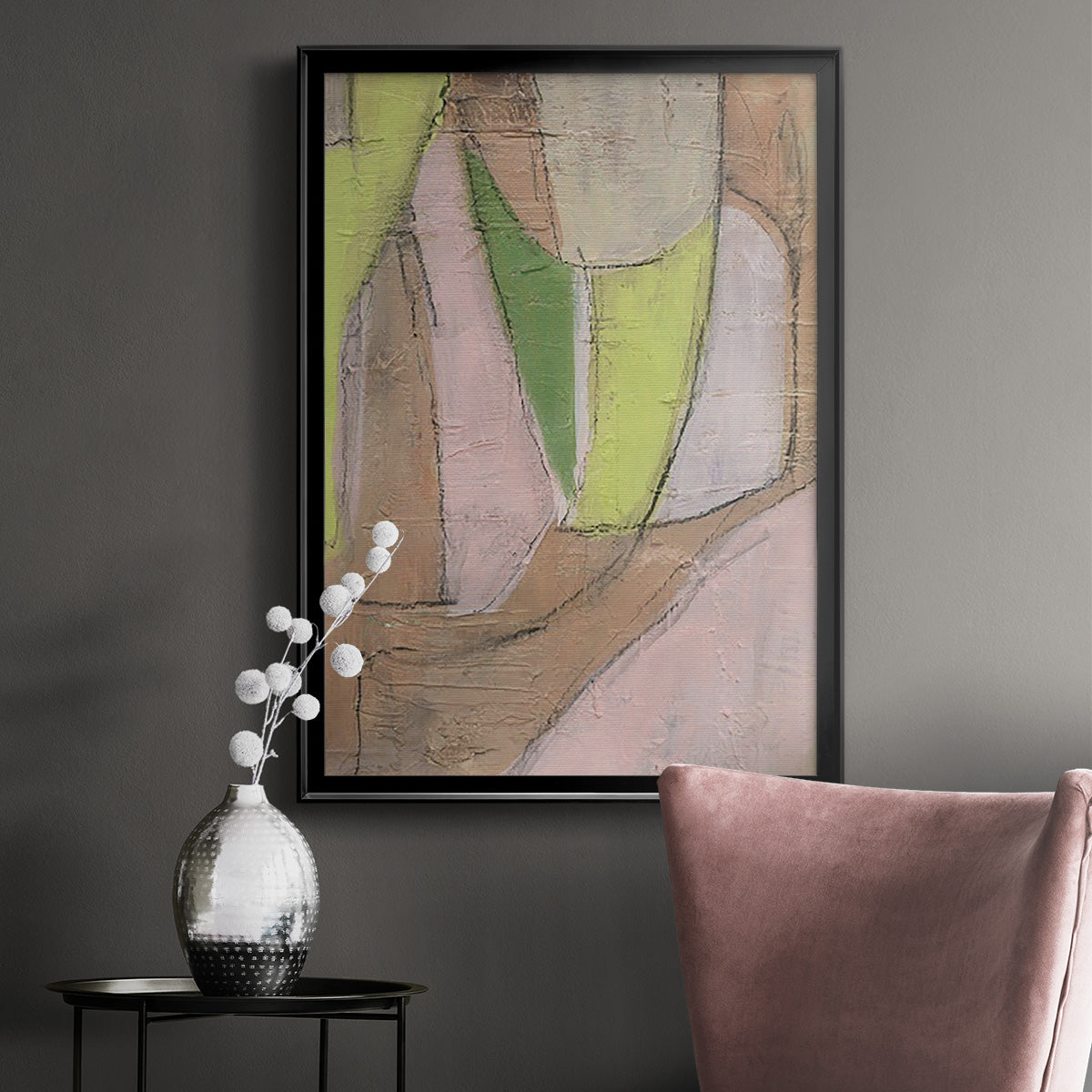 Many Layers I - Modern Framed Canvas Print