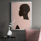 Pink Silhouette I - Modern Framed Canvas Print