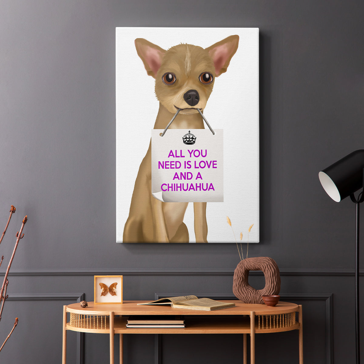 Love and Chihuahua - Canvas Art Print