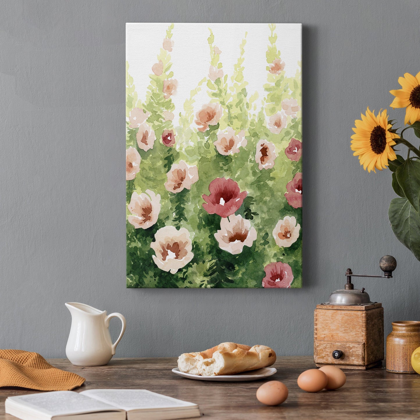 Sunlit Flora II Premium Gallery Wrapped Canvas - Ready to Hang