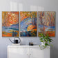 Cadmium Winter Solstice I - Framed Premium Gallery Wrapped Canvas L Frame 3 Piece Set - Ready to Hang