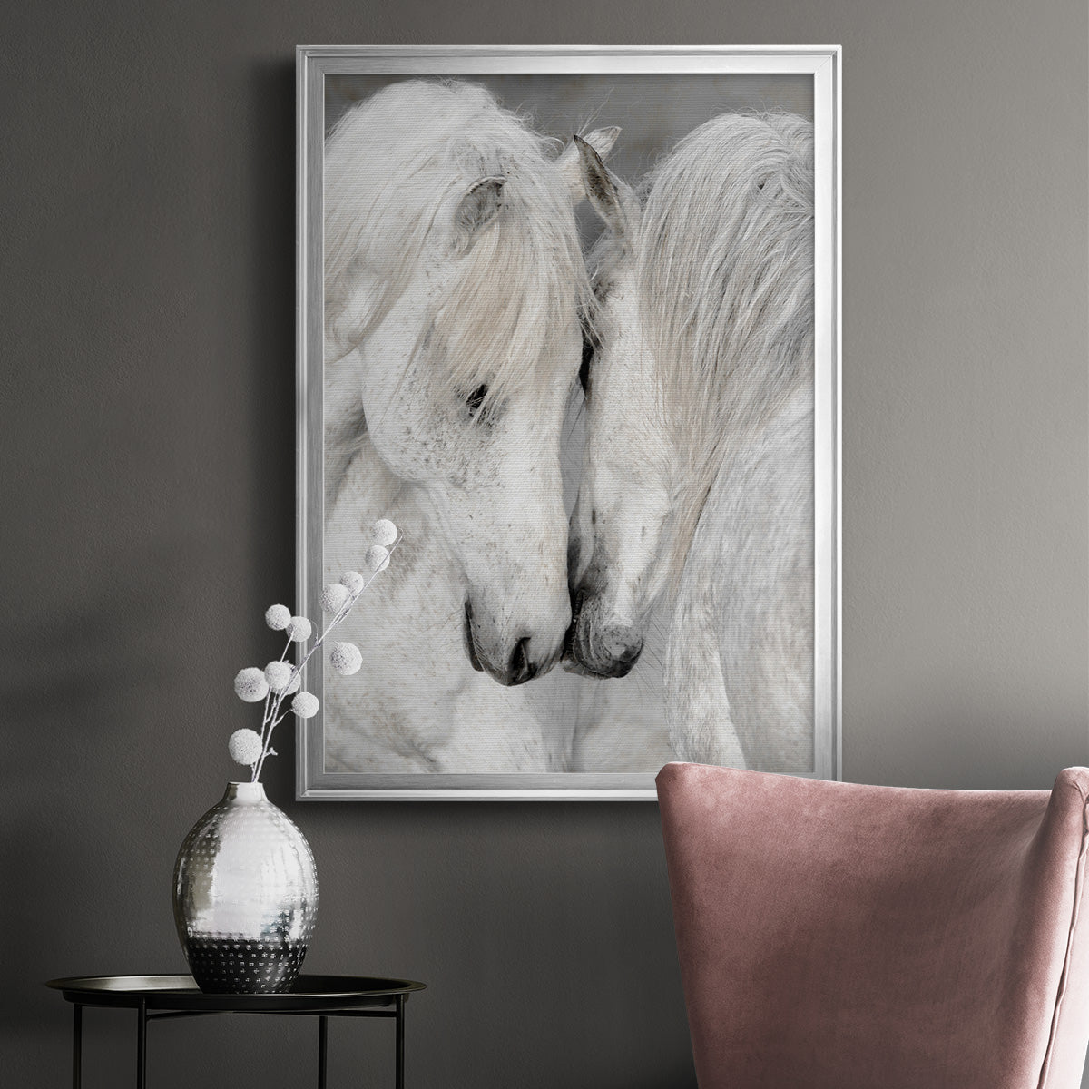 Affection II - Modern Framed Canvas Print