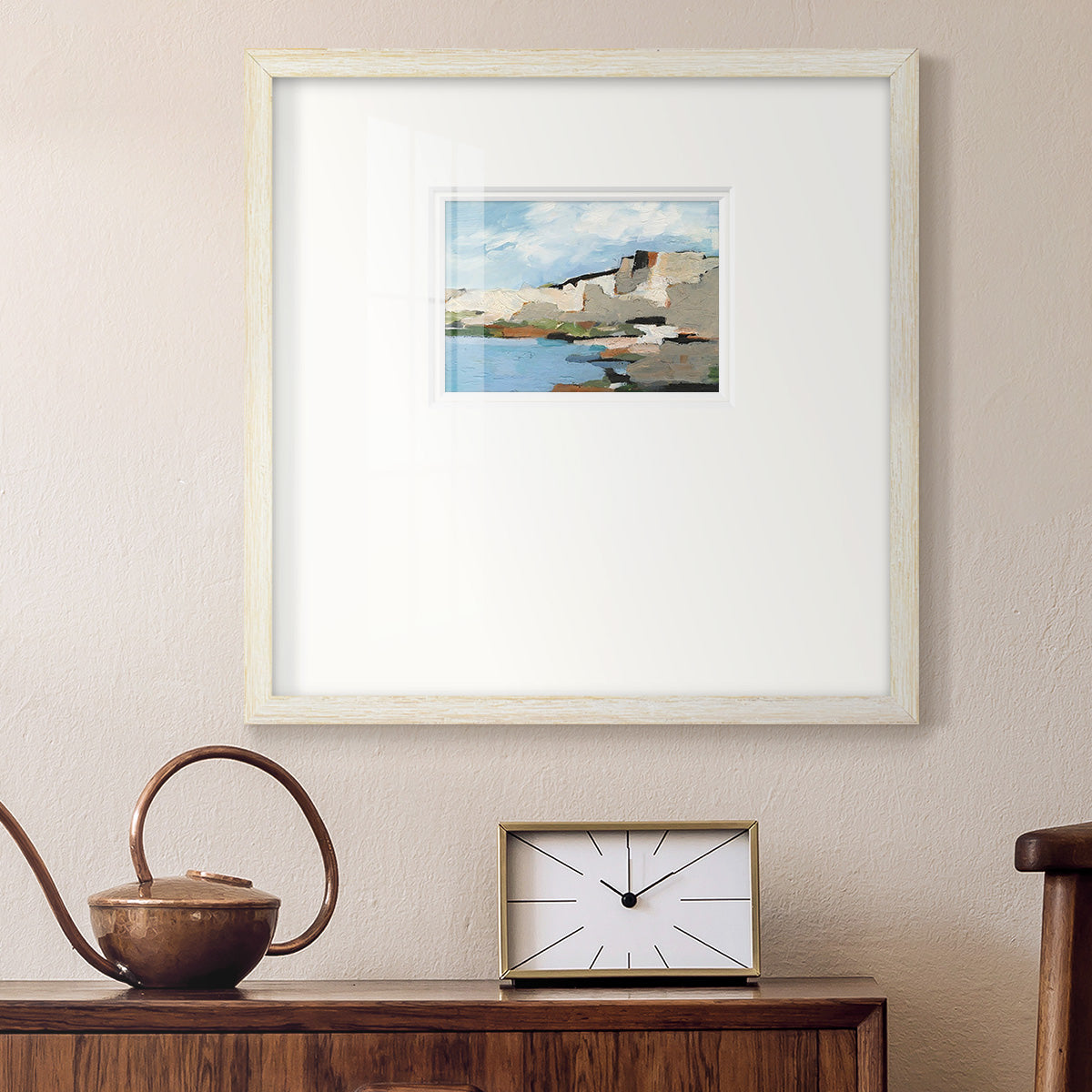 White Rock Cliffs II Premium Framed Print Double Matboard