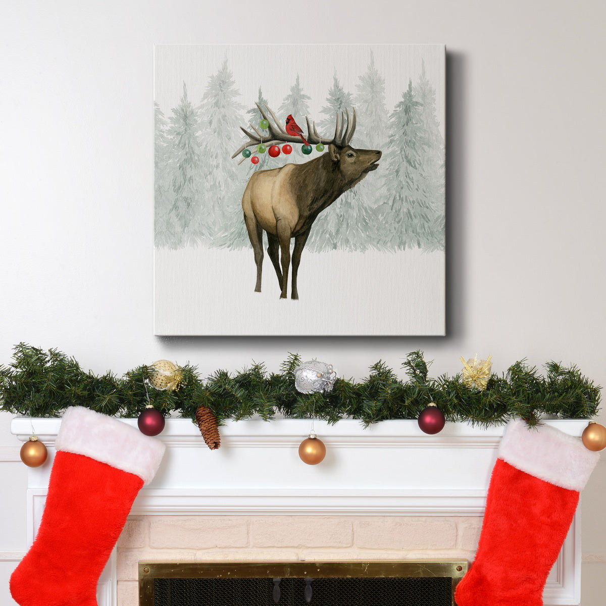 Festive Forest II-Premium Gallery Wrapped Canvas - Ready to Hang