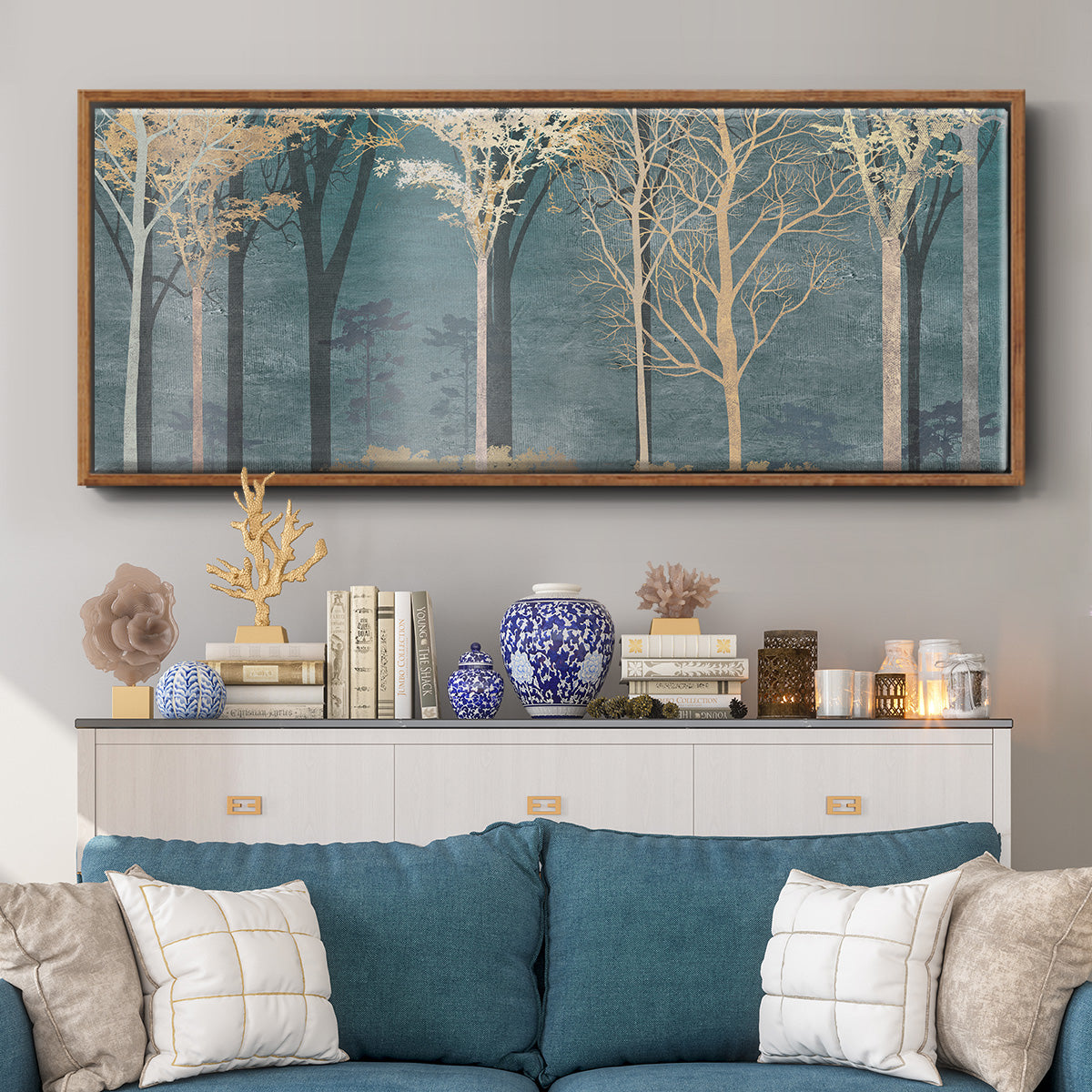 Into the Woods - Floater Framed Canvas Print