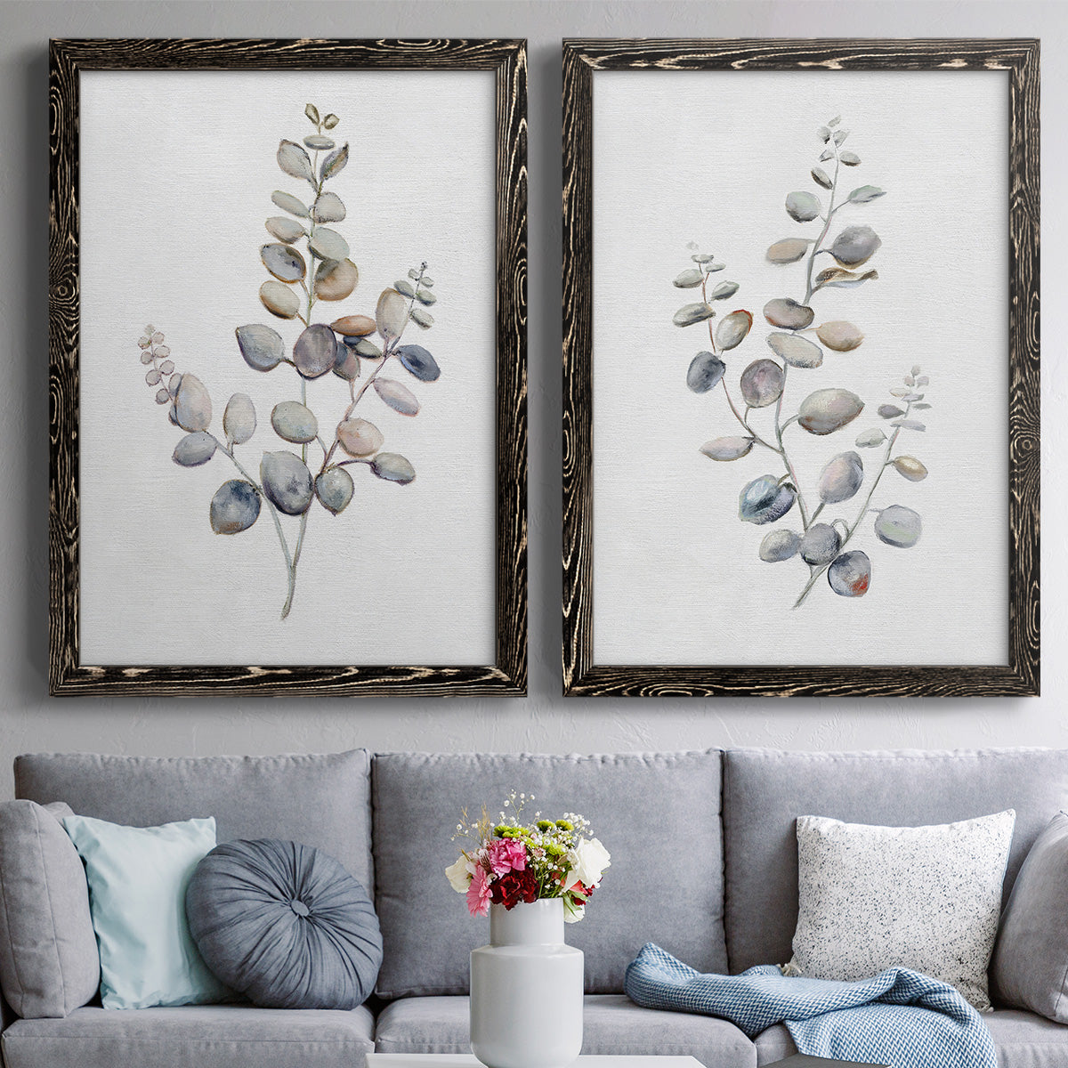 Eucalyptus I - Premium Framed Canvas 2 Piece Set - Ready to Hang