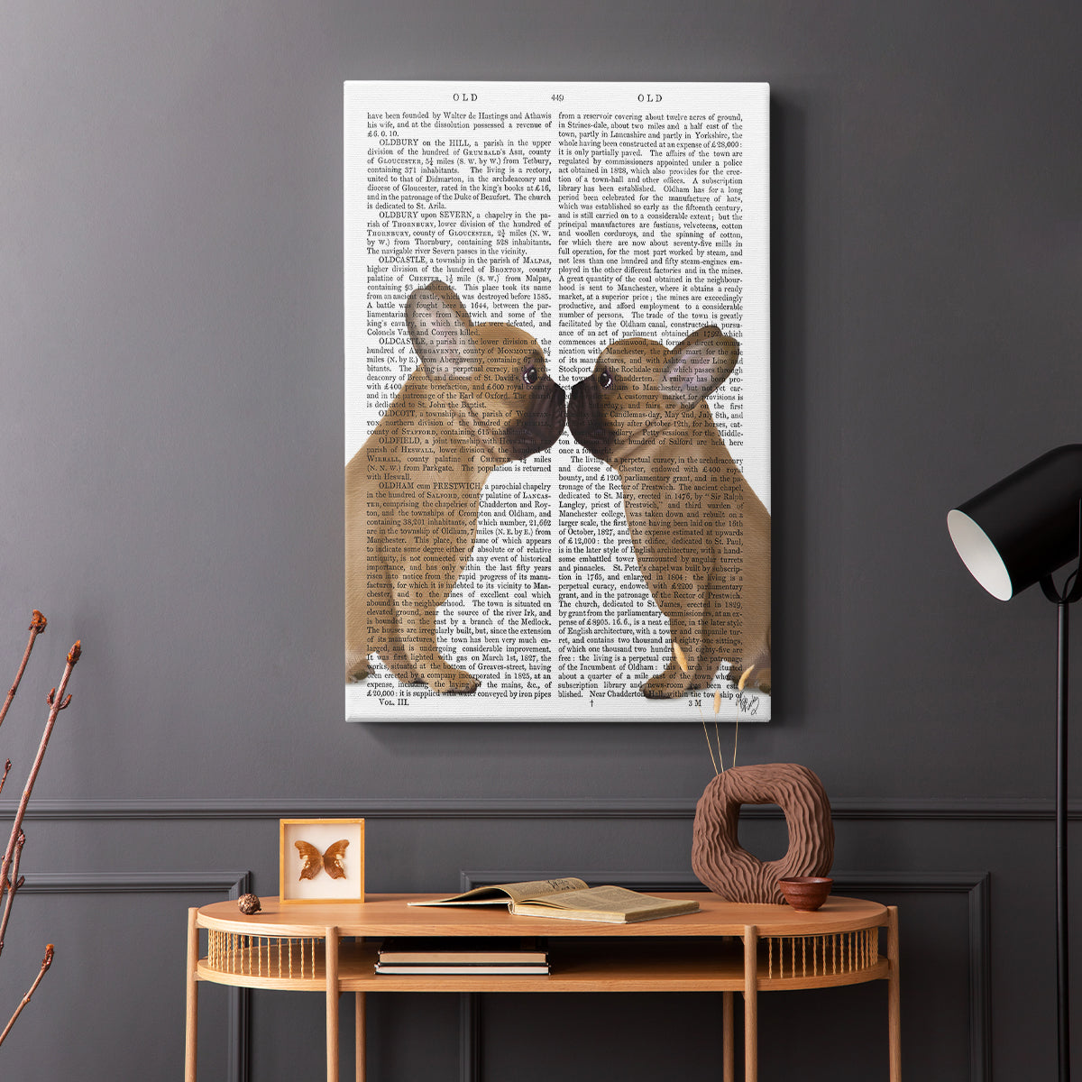 French Kiss Close Up - Canvas Art Print