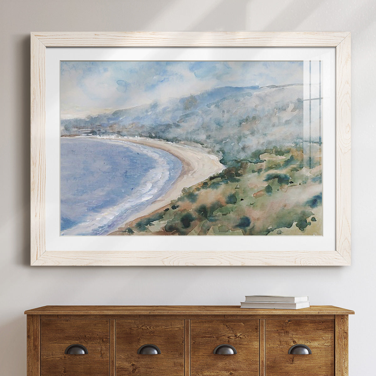 Coastal Mist I - Barnwood Framed Art Print