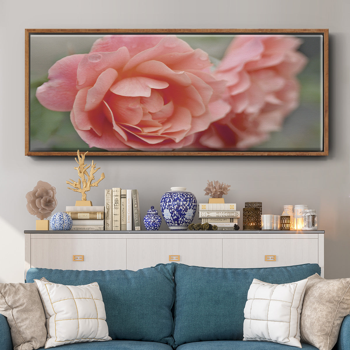 Cottage Climber - Floater Framed Canvas Print