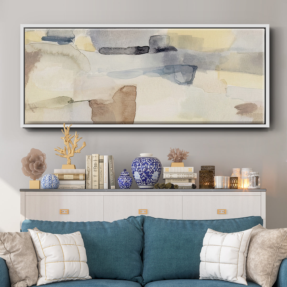 Eventide Sunset II - Floater Framed Canvas Print