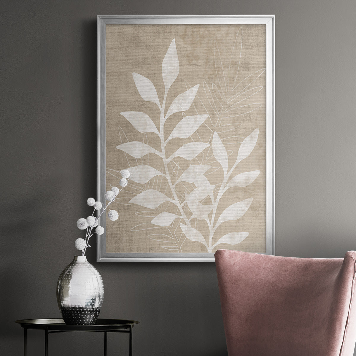 Foliage Retreat I - Modern Framed Canvas Print