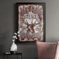 Red Wood Peace -  Framed Canvas Print