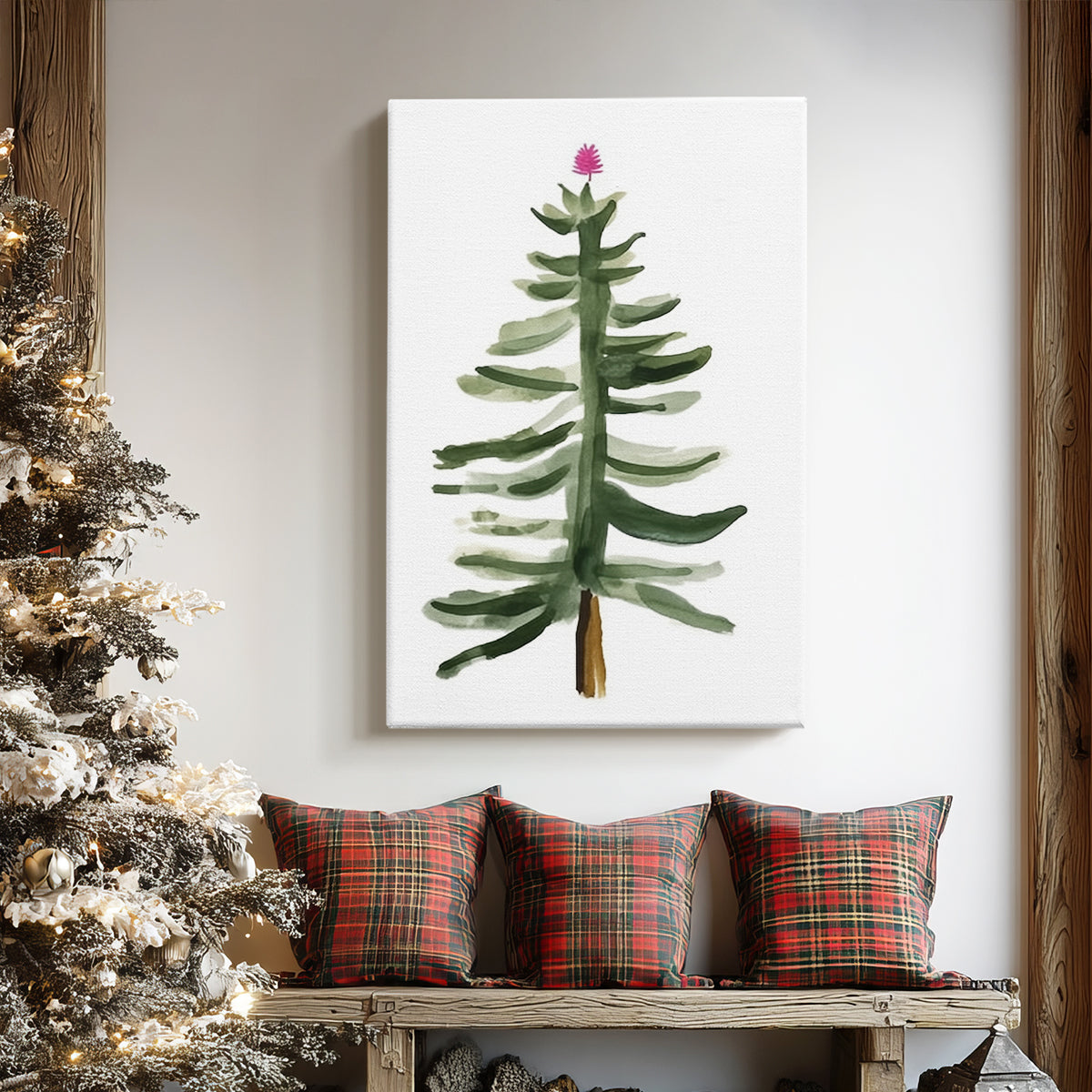 Midwinter of Pearled Serenade - Canvas Art Print