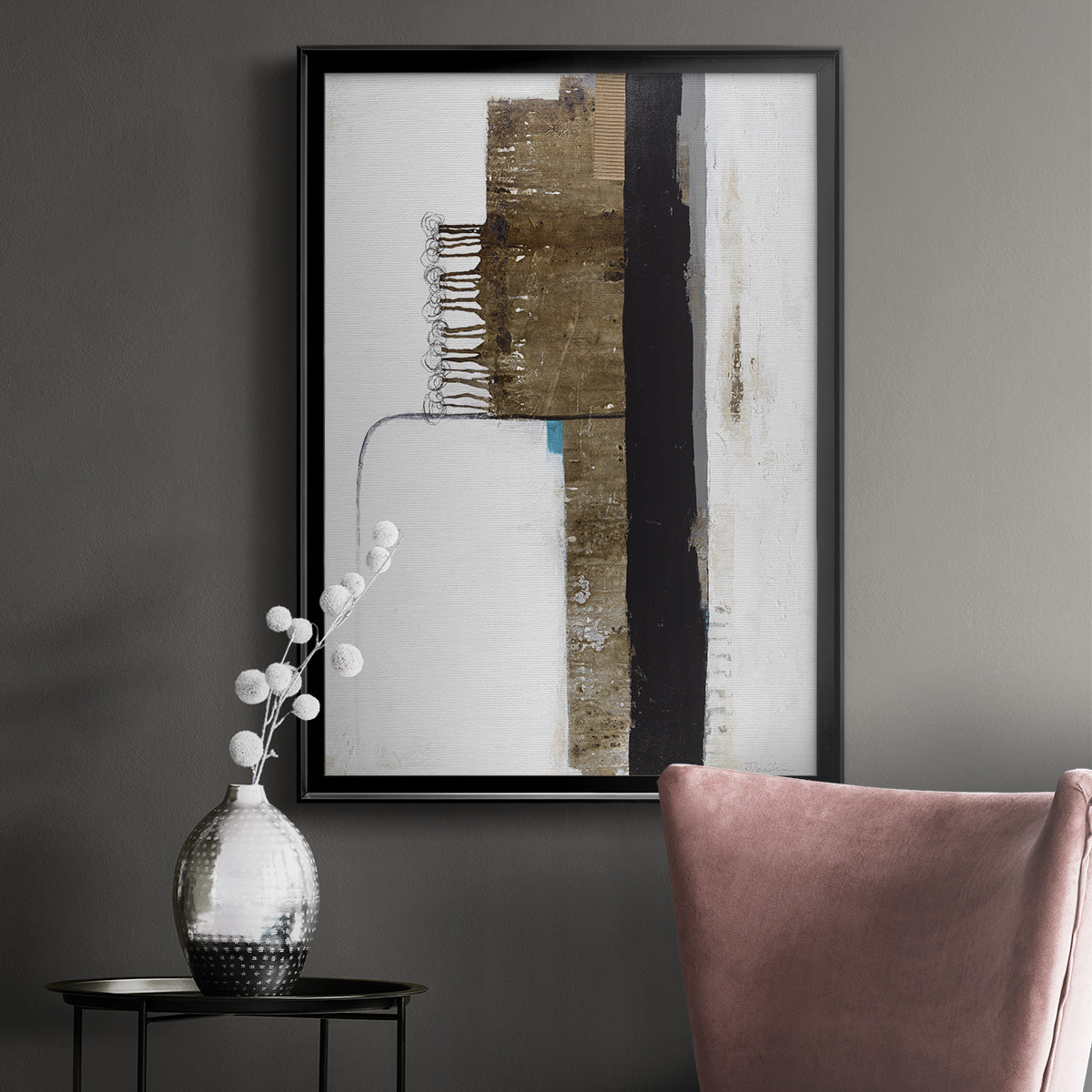 Unexpected Growth - Modern Framed Canvas Print