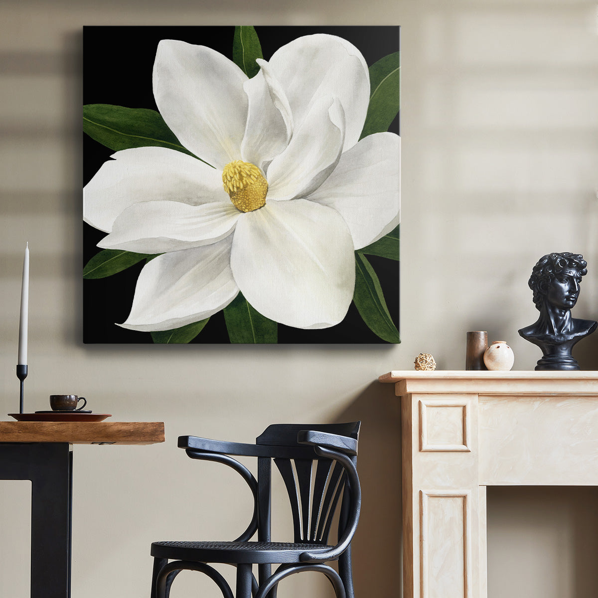 Midnight Magnolia II - Canvas Art Print