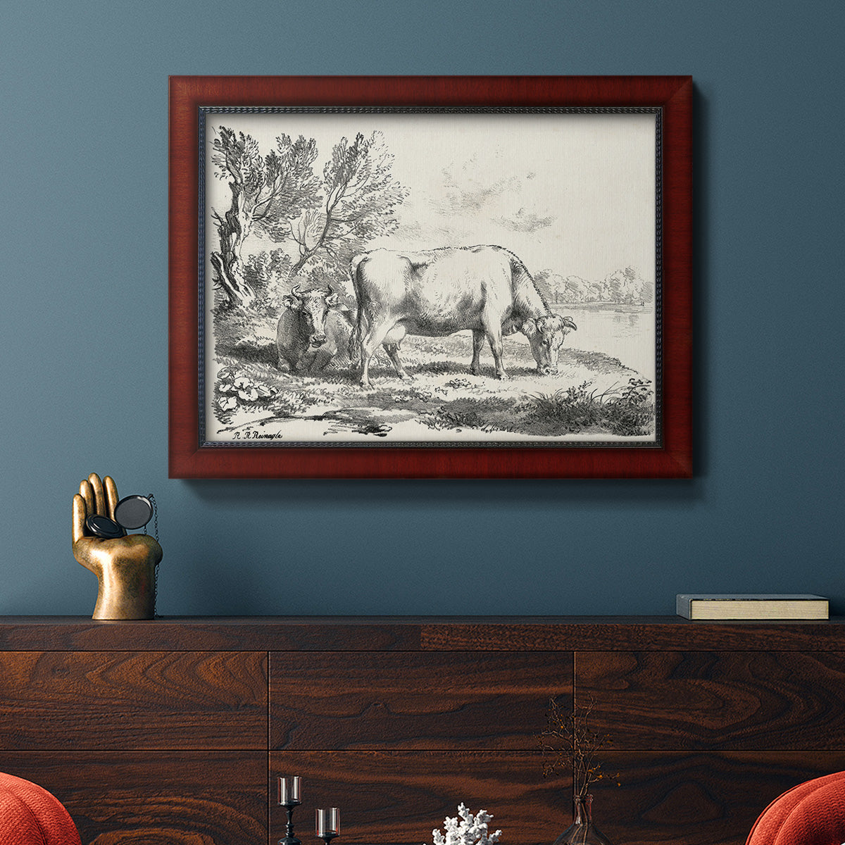 Rural Charms III Premium Framed Canvas- Ready to Hang