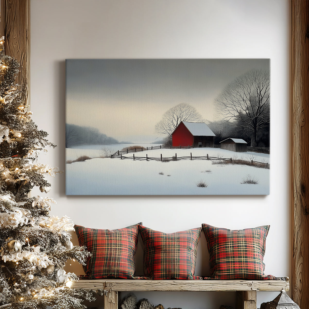 Dawn of Pale Winter Star - Canvas Art Print